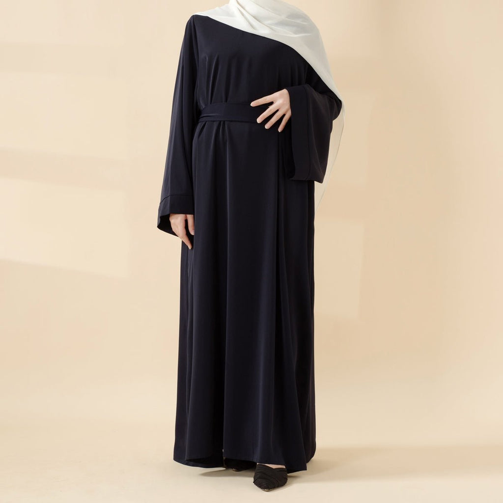 Mariam's Collection Essential Premium Loose Fit Abaya 2-Piece Set with Versatile Pockets (MA120) — lifestyle context
