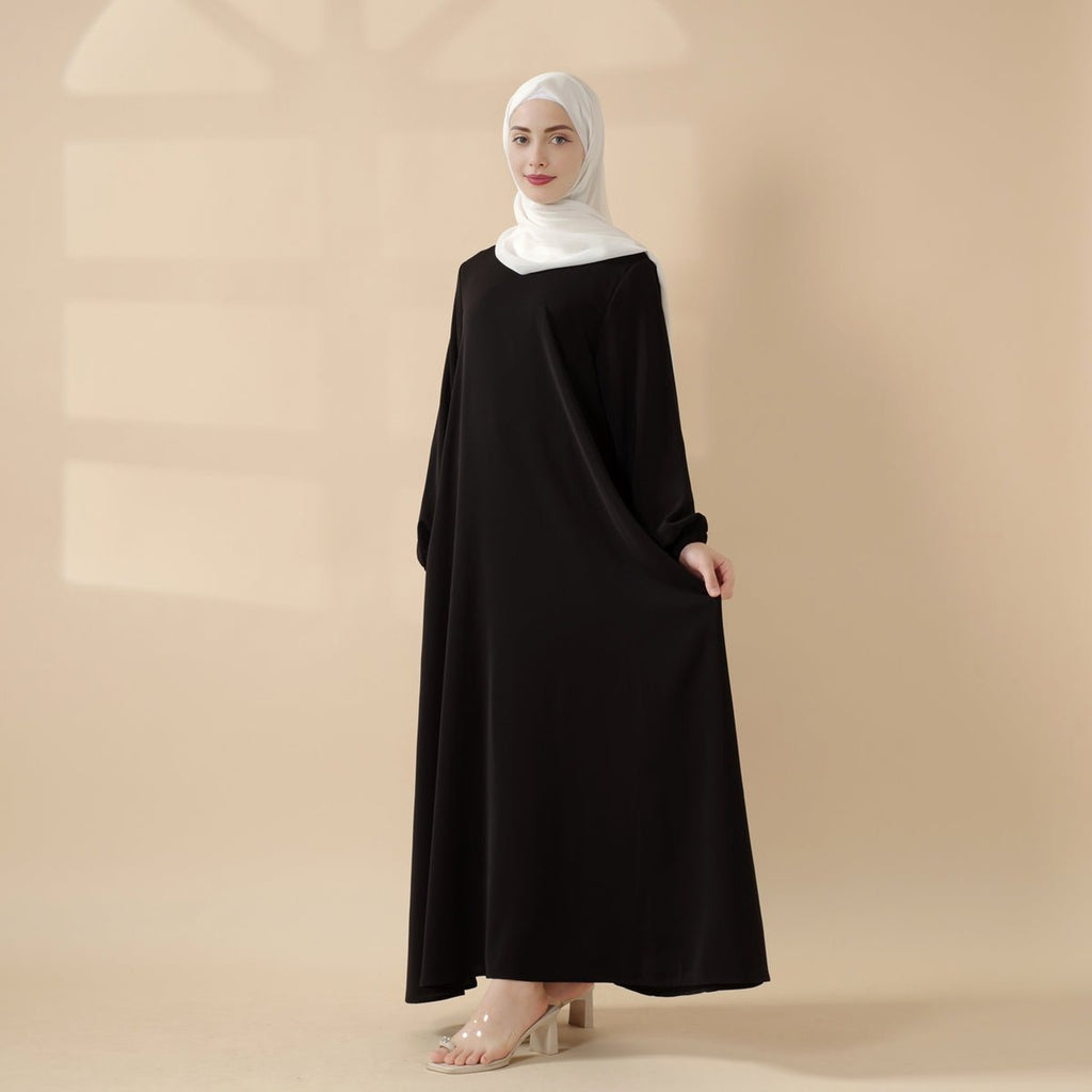 Mariam's Collection Essential Premium Versatile Pockets Umbrella Cut Abaya (MA113) — main product shot