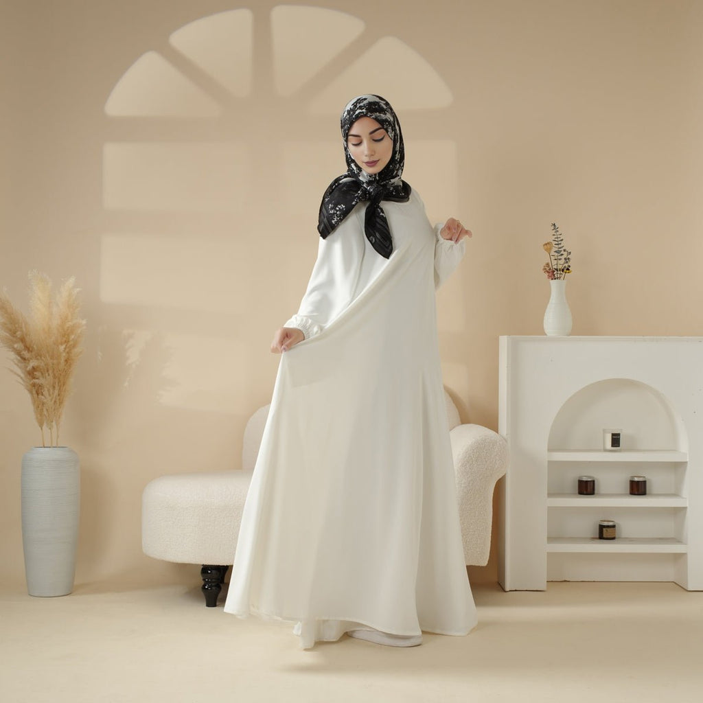 Mariam's Collection Essential Premium Versatile Pockets Umbrella Cut Abaya (MA113) — color detail