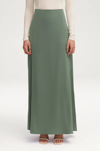 Essential Satin Maxi Skirt - Sage Clothing Veiled 