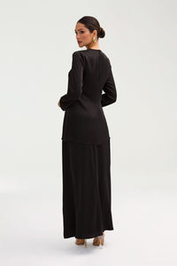 Essential Satin Top - Black Clothing Veiled 