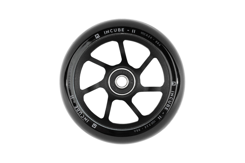 Ethic DTC Incube V2 ″8 STD″ Wheels 88a 100mm - Black (Pair) by Skates USA