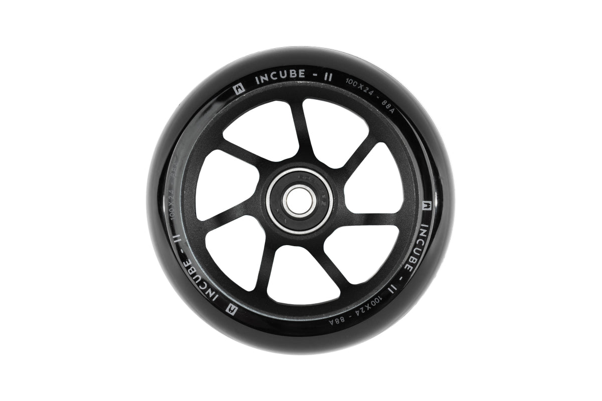Ethic DTC Incube V2 ″8 STD″ Wheels 88a 100mm - Black (Pair) by Skates USA