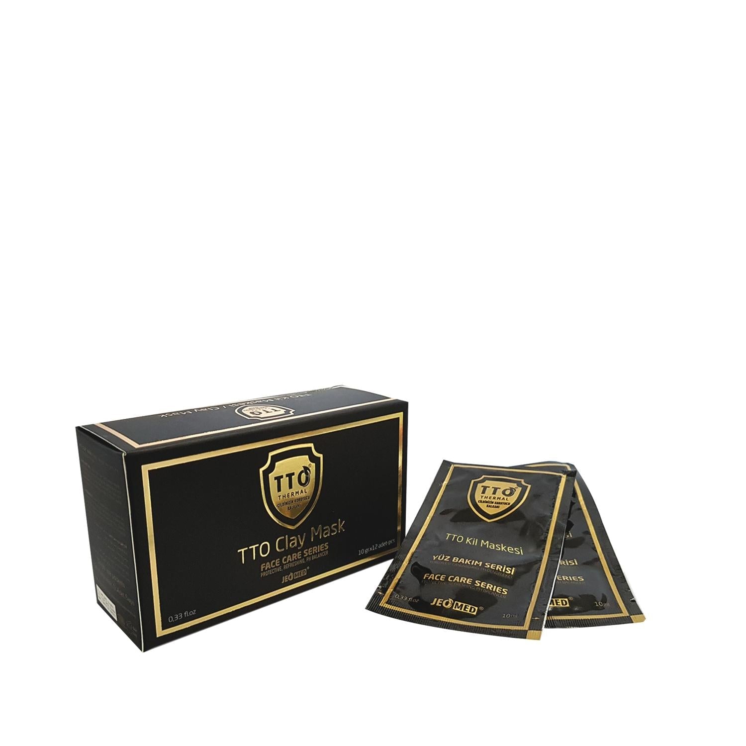 TTO Thermal Clay Mask - 12 x 10ml - Deep Cleansing & Purifying Skincare Treatment