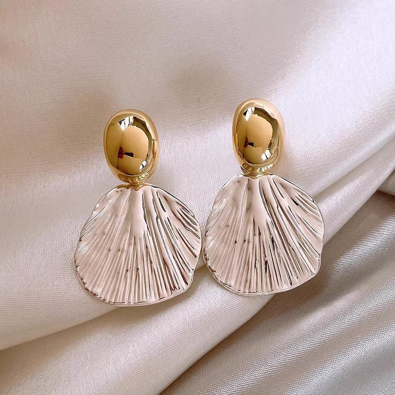 Mariam's Collection Everyday Chic Artisan Texture Drop Earrings (MAC323) — lifestyle worn / used context