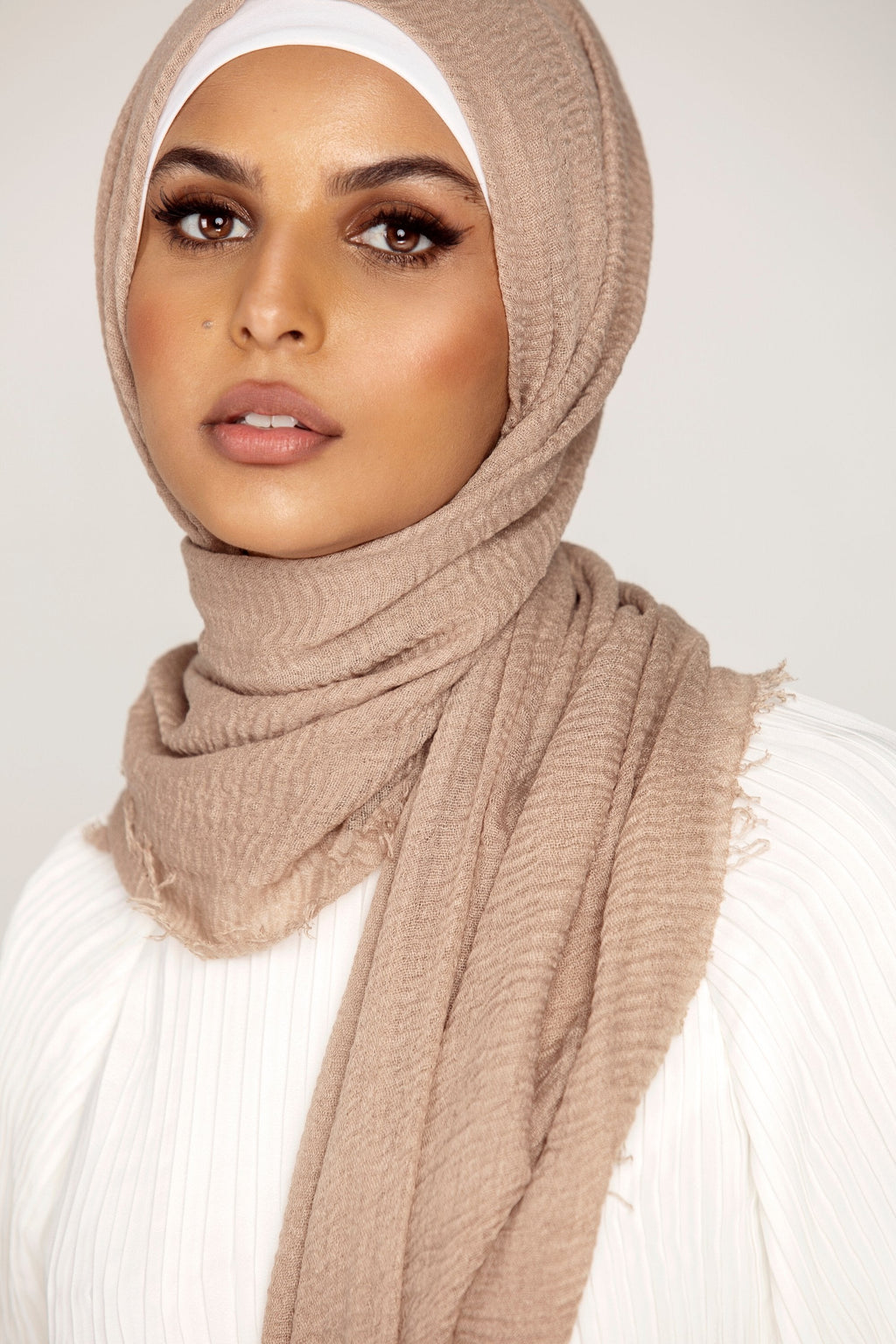 Everyday Crinkle Hijab - Hazelnut