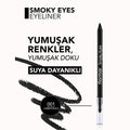 Flormar Smoky Eyes Carbon Black Waterproof Eyeliner - Rich Pigmentation for Stunning Eye Makeup | Ideal for Women and Teenagers
