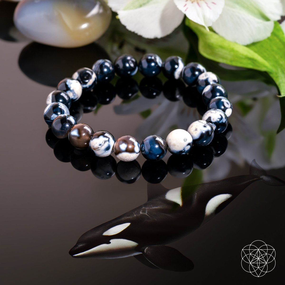 Exotic Orca Agate Bracelet of Deep Healing – Conscious Items, view 4