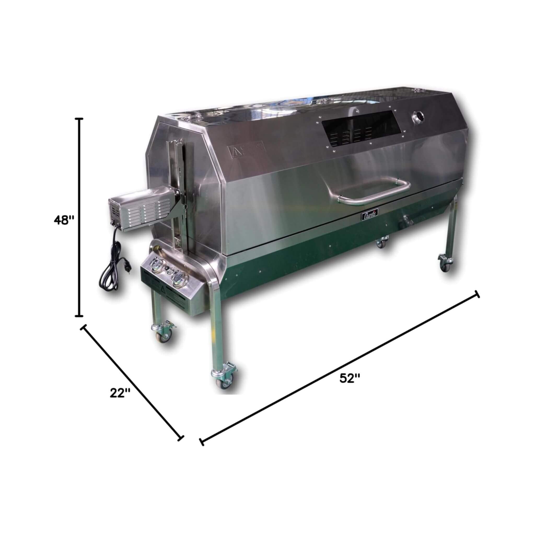 Extra-Large Stainless Steel Propane And Charcoal BBQ Rotisserie (SAK14873) – SAKSBY WHOLESALE, view 15