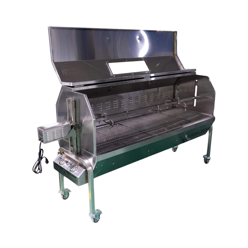 Extra-Large Stainless Steel Propane And Charcoal BBQ Rotisserie (SAK14873) – SAKSBY WHOLESALE