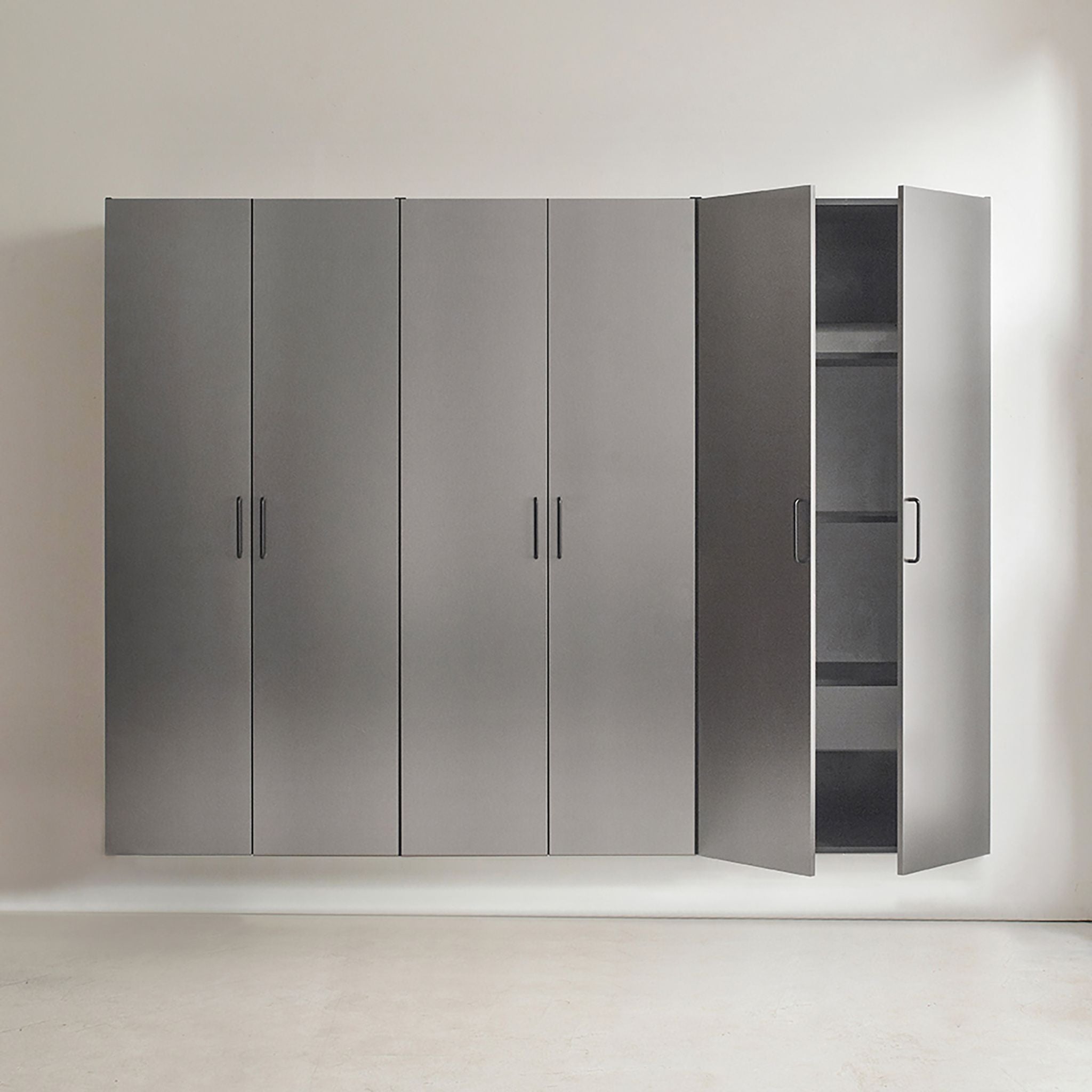 Extra Large Heavy-Duty 96-Inch Garage Cabinet Storage Set With Soft-Close Doors And Adjustable Shelves (SAK74369) – SAKSBY WH