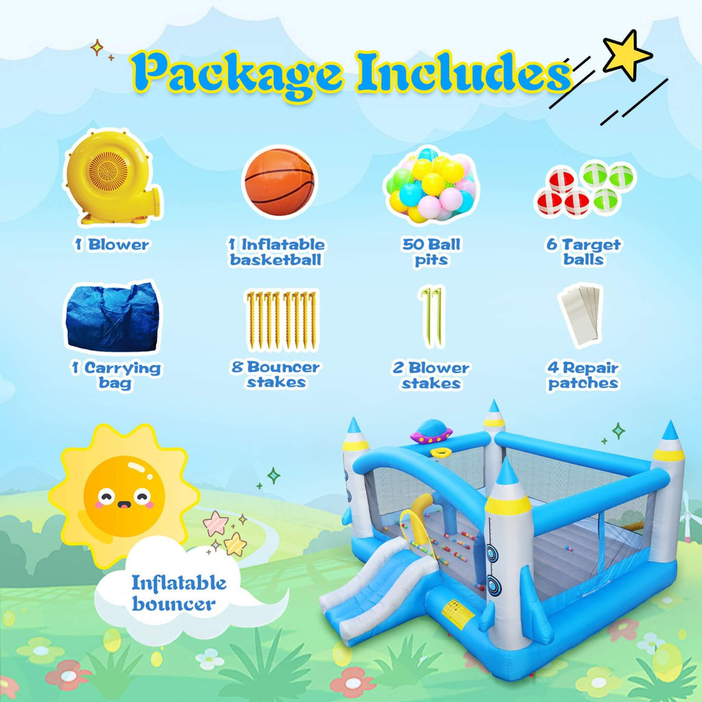 Extra-Large Multifunctional Jump'N Slide Inflatable Bouncer With Blower (SAK81243) – SAKSBY WHOLESALE, view 8