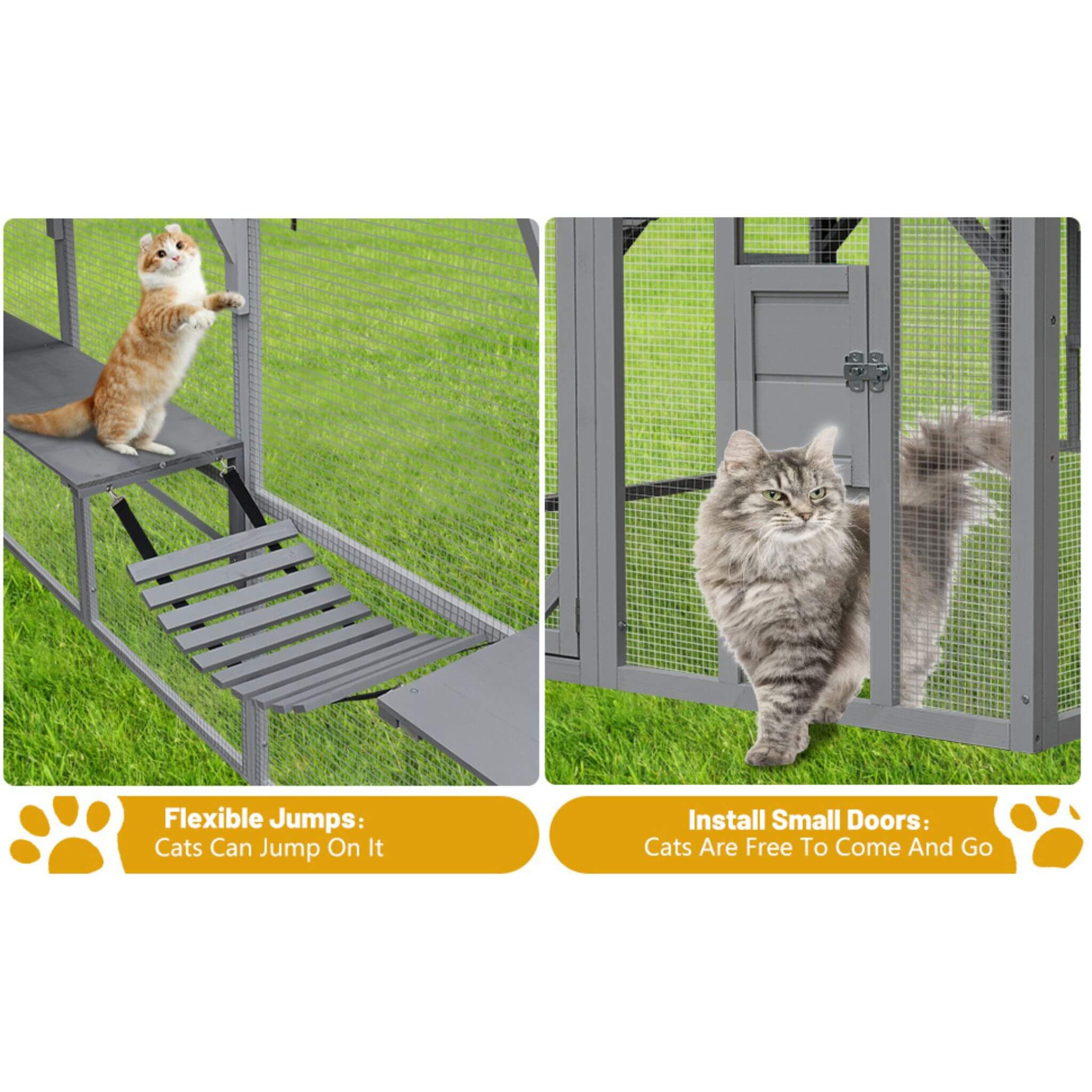 Alora Extra Large Outdoor Cat Kitten Playpen House With Platforms, And Waterproof Cover (SAK55092) – SAKSBY WHOLESALE, view 1