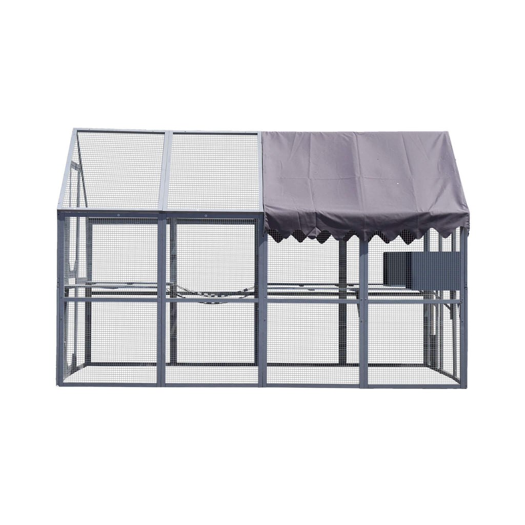 Alora Extra Large Outdoor Cat Kitten Playpen House With Platforms, And Waterproof Cover (SAK55092) – SAKSBY WHOLESALE, view 9