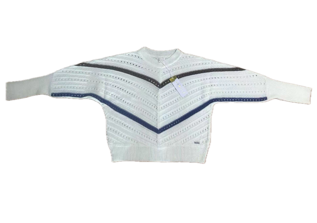 profile-nyc EYELET SWEATER — side view