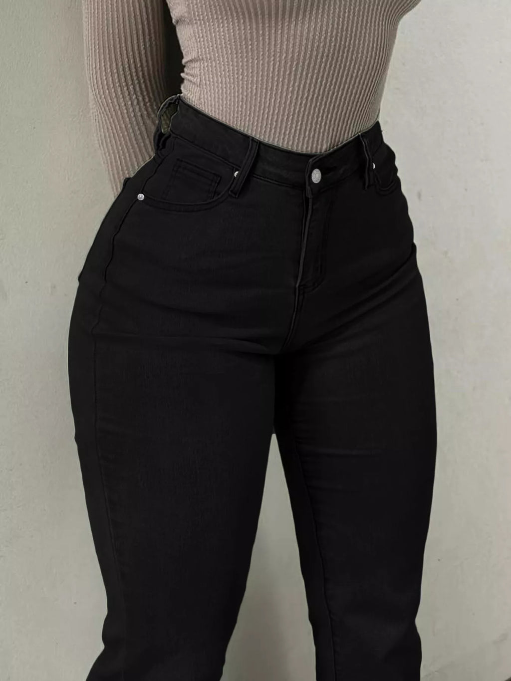 High-Waisted Flare Leg Jeans