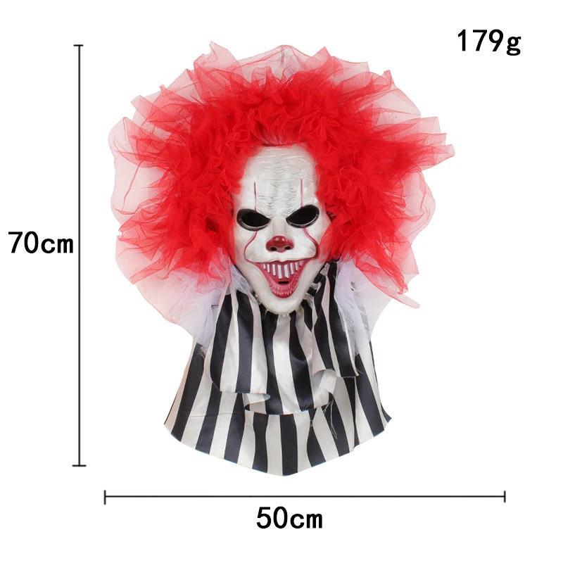 Spooktacular Halloween Horror Clown Wreath - Frightful Door Decor!