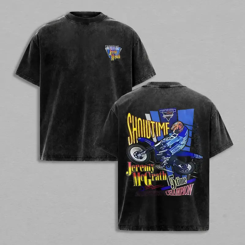 Distressed Acid Wash Short Sleeve Top – Retro Mineral Faded Graphic Tee, Vintage Washed Lightweight Cotton Unisex Streetwear Shirt