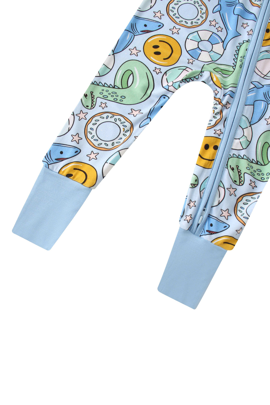 Charlies Project Kids Posh TOT Pool Floats Bamboo Baby Convertible Zippy Romper — in-use photo
