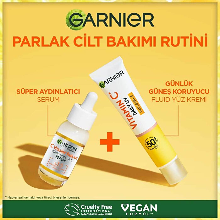 Garnier Vitamin C Daily Sunscreen SPF50+ - 40ml | Brightening Formula