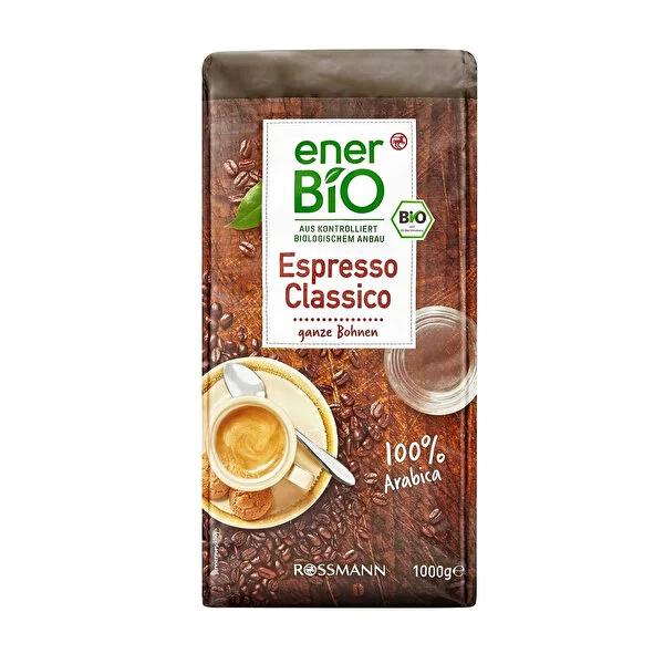 Enerbio Organic Arabica Coffee Beans - 1000g Espresso Roast, Vegan, Rich Flavor