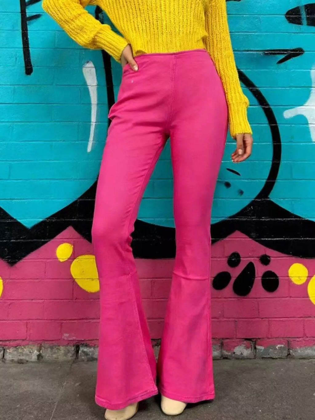 High-Waisted Flare Jeans