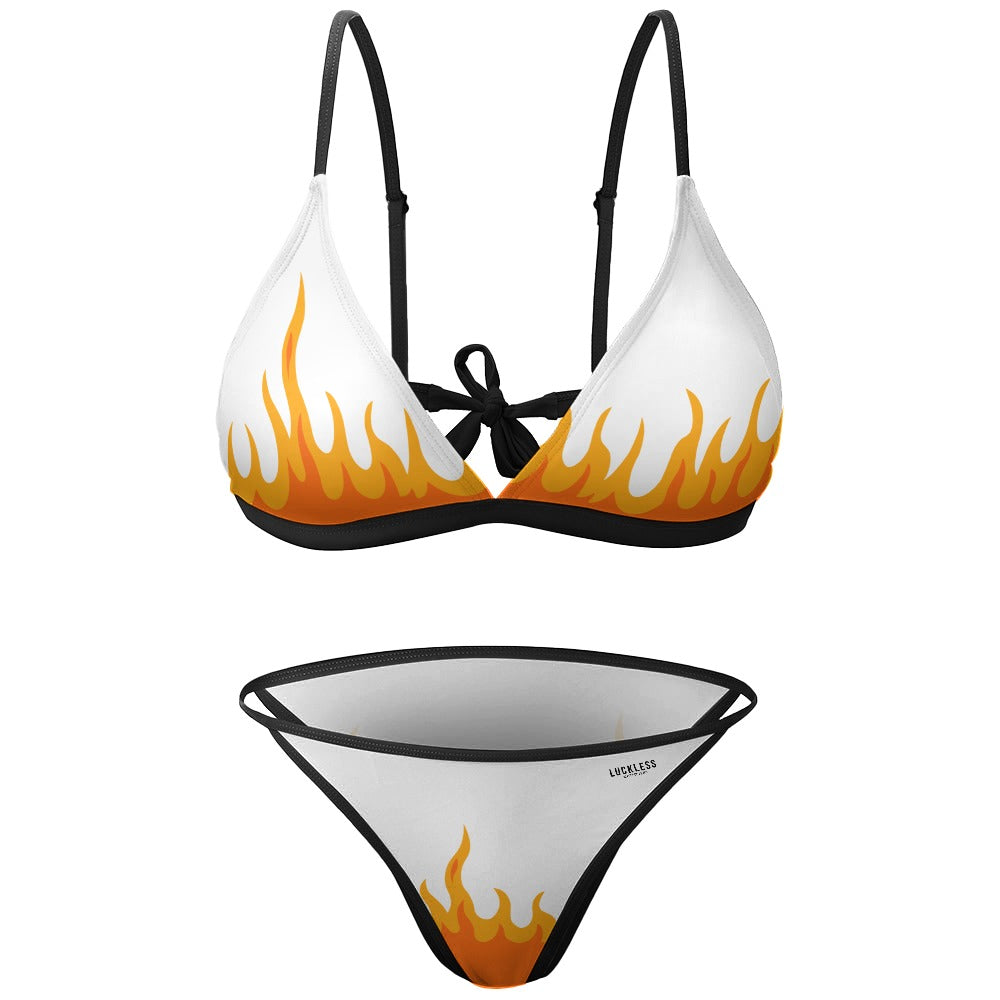Luckless Outfitters Hell Raiser 2 pc Bikini | White — alternative angle
