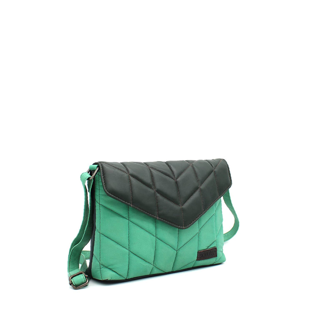 WONENA Soruka Santorini Leather Crossbody Bag — detail shot 6
