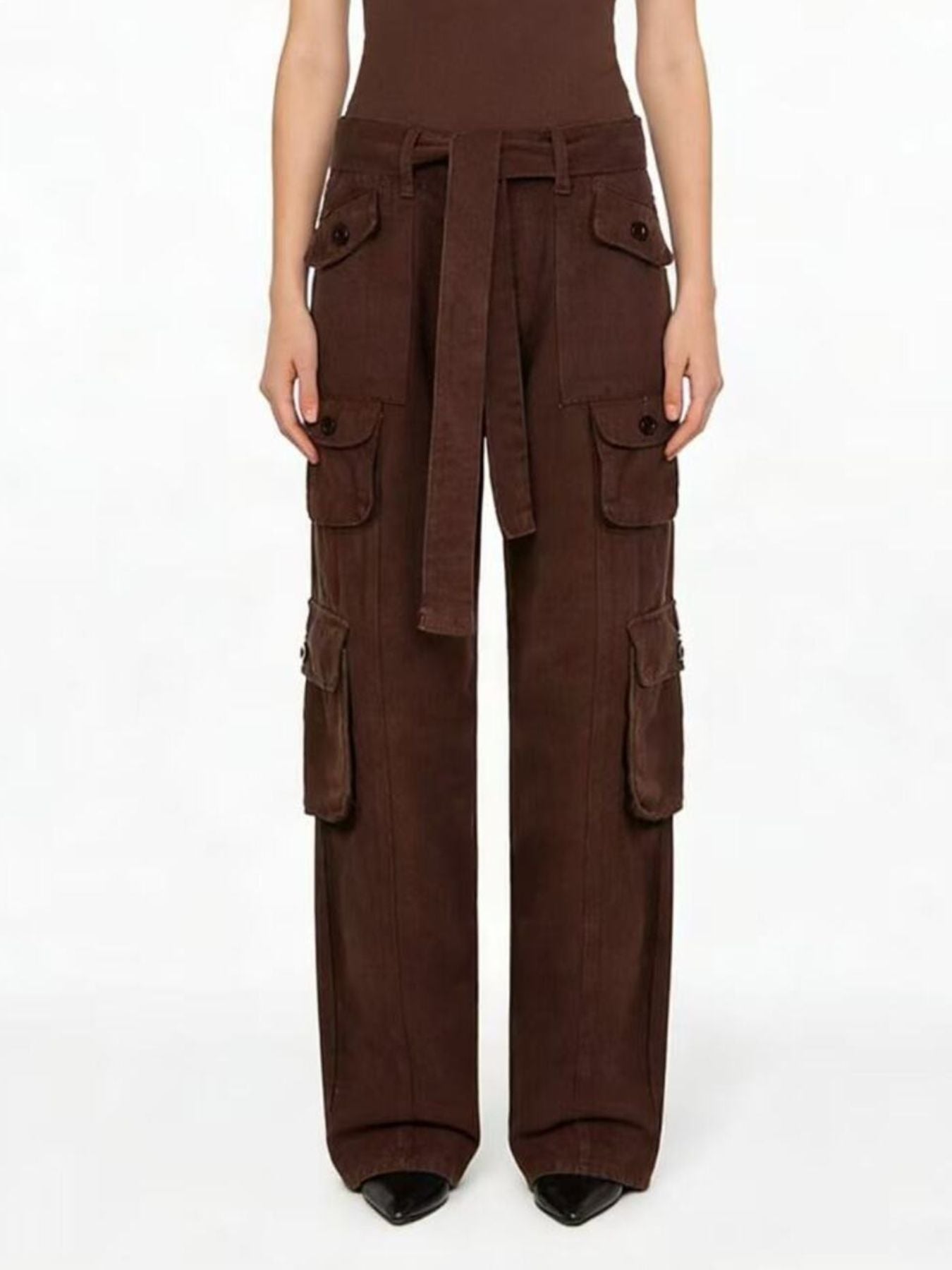 Wide Leg Cargo Jeans