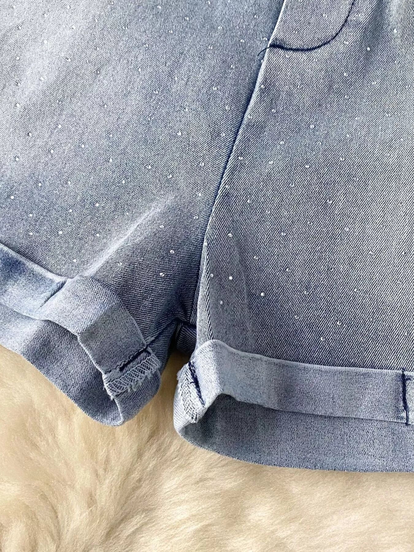 Strapless Denim Romper with Pockets