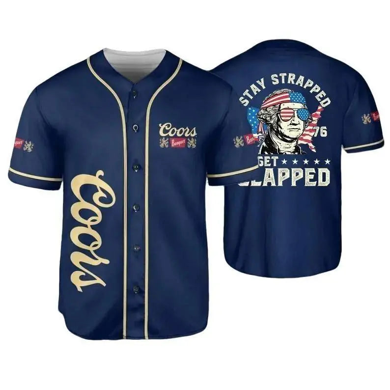 Pasimax George Washington 1776 Baseball Jersey — lifestyle context