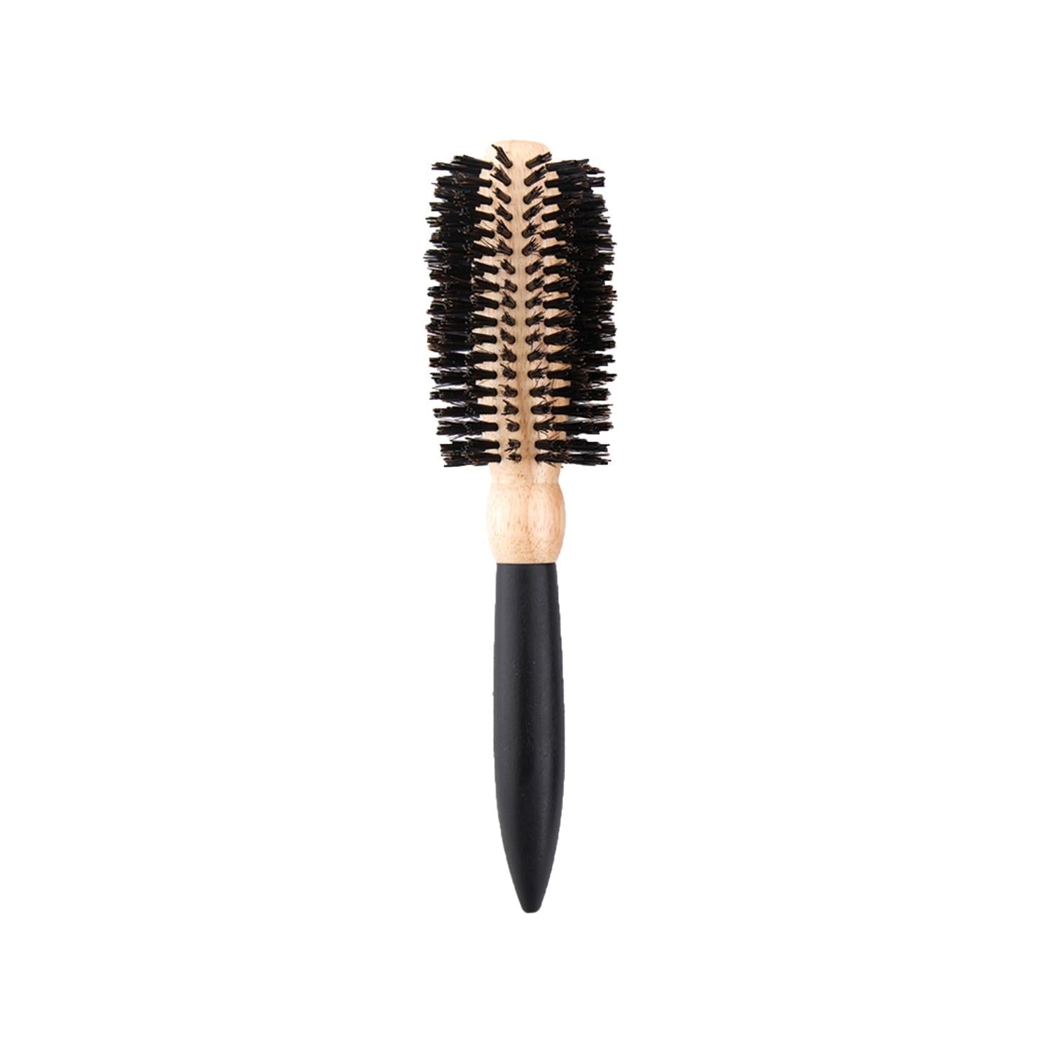 Trina Wooden Round Hair Brush 55 - Eco-Friendly Detangling Brush for Curly Hair, Natural Hair Care Tool