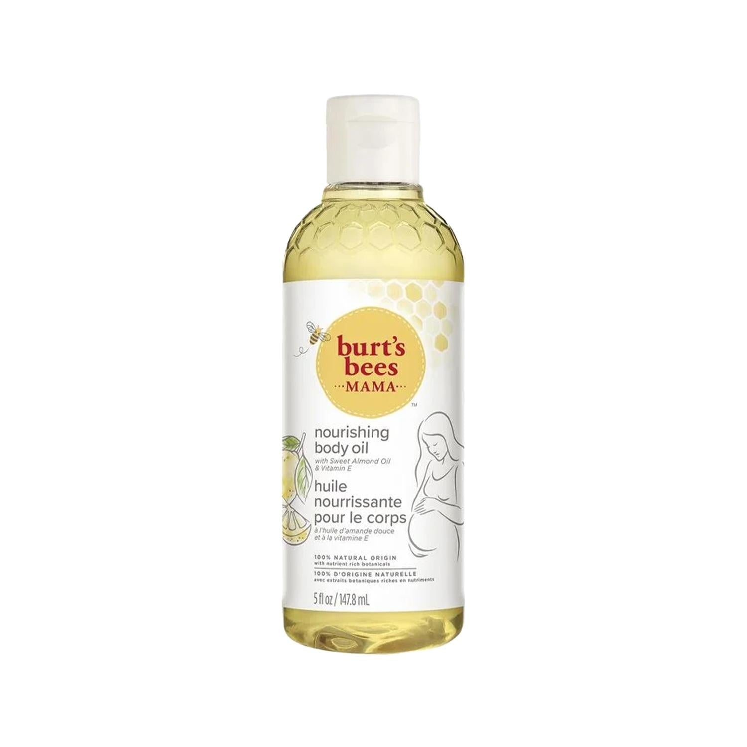 Burt's Bees Mama Bee Nourishing Body Oil - Natural Pregnancy Skincare for Expectant & New Mothers