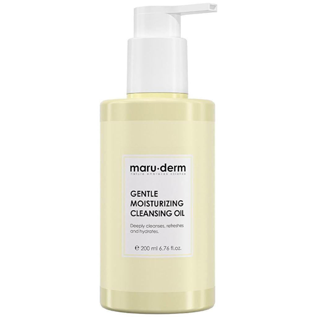 Maruderm Cleansing Oil: Gentle & Moisturizing Face & Body Makeup Remover for Double Cleansing - Fragrance, SLES, SLS Free