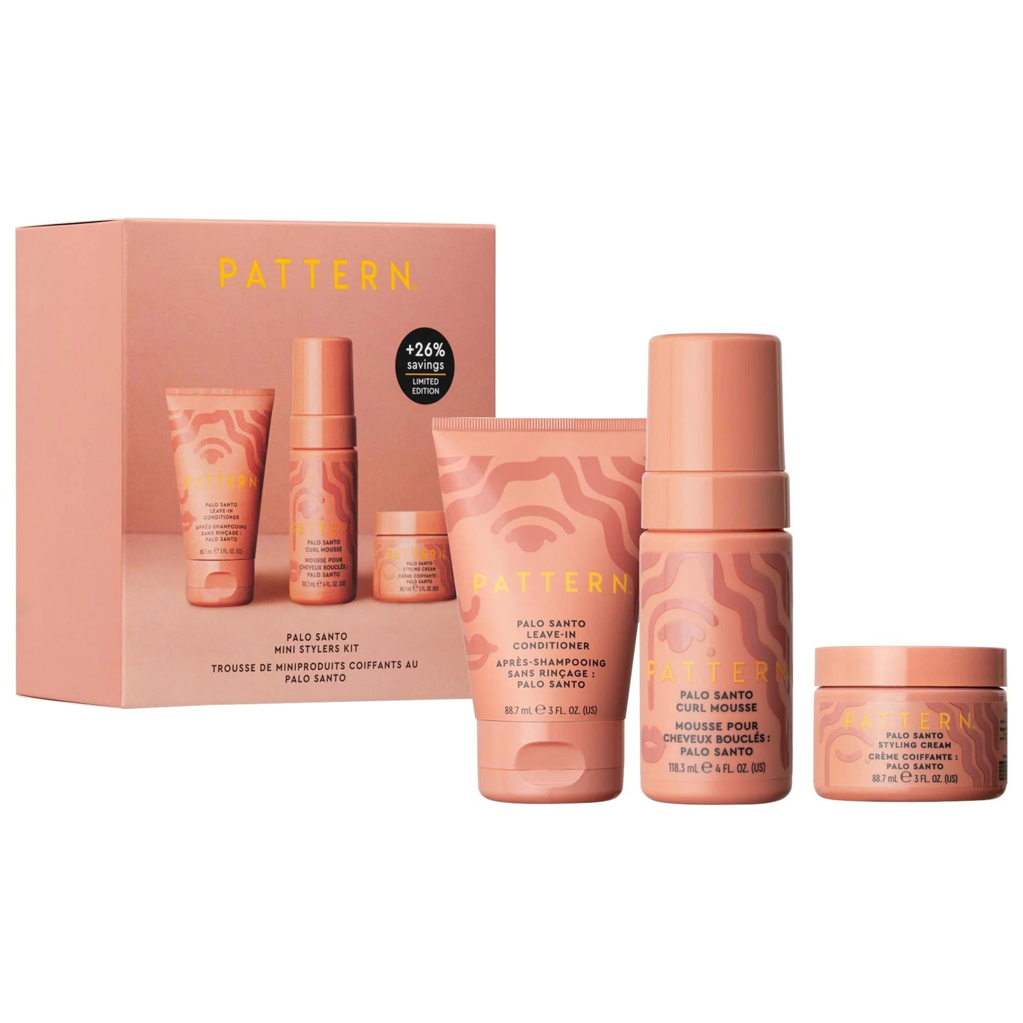 Palo Santo Mini Hair Styling Kit: Travel-Size Curl Definition, Frizz Control & Moisturizing for Curly & Coily Hair - Cruelty-Free