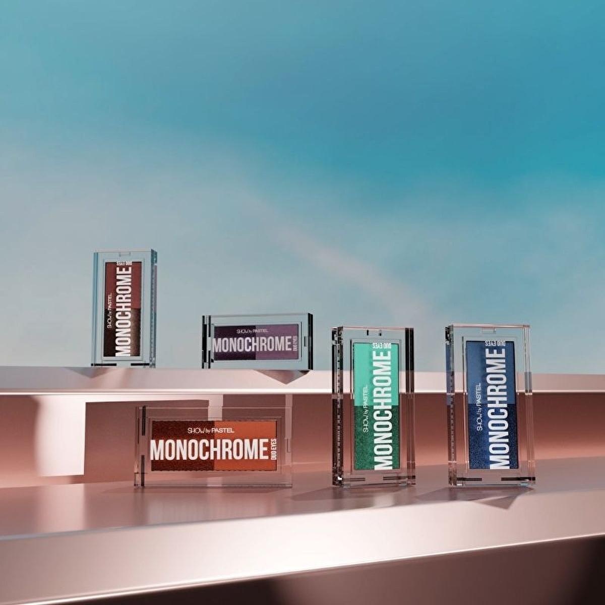 Show by Pastel Monochrome Duo Eyeshadow Palette - Cruelty-Free, Natural Tones, Portable Makeup