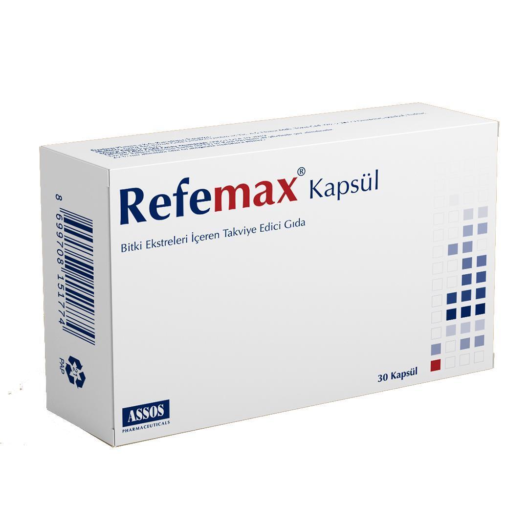 Refemax Dietary Supplement Capsules - 30 Count with Soya Bean Extract, St. John's Wort & Vitamin E