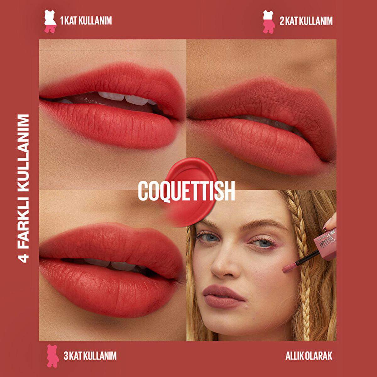 Maybelline Super Stay Teddy Tint: Long-Lasting Liquid Matte Lip & Cheek Stain - Buildable Color, All-Day Wear