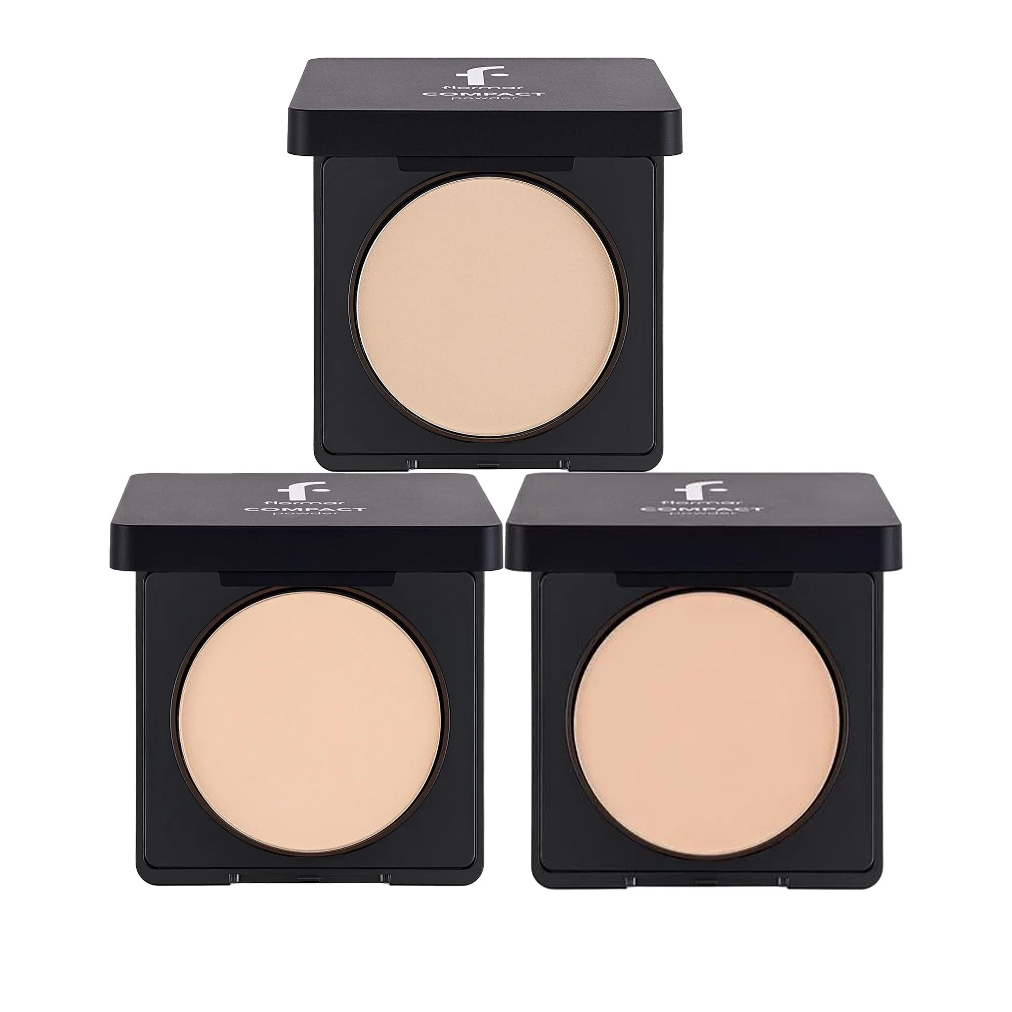 Flormar Compact Powder - High Pigment, Semi-Matte Finish, Portable Makeup for Matte Look Enthusiasts