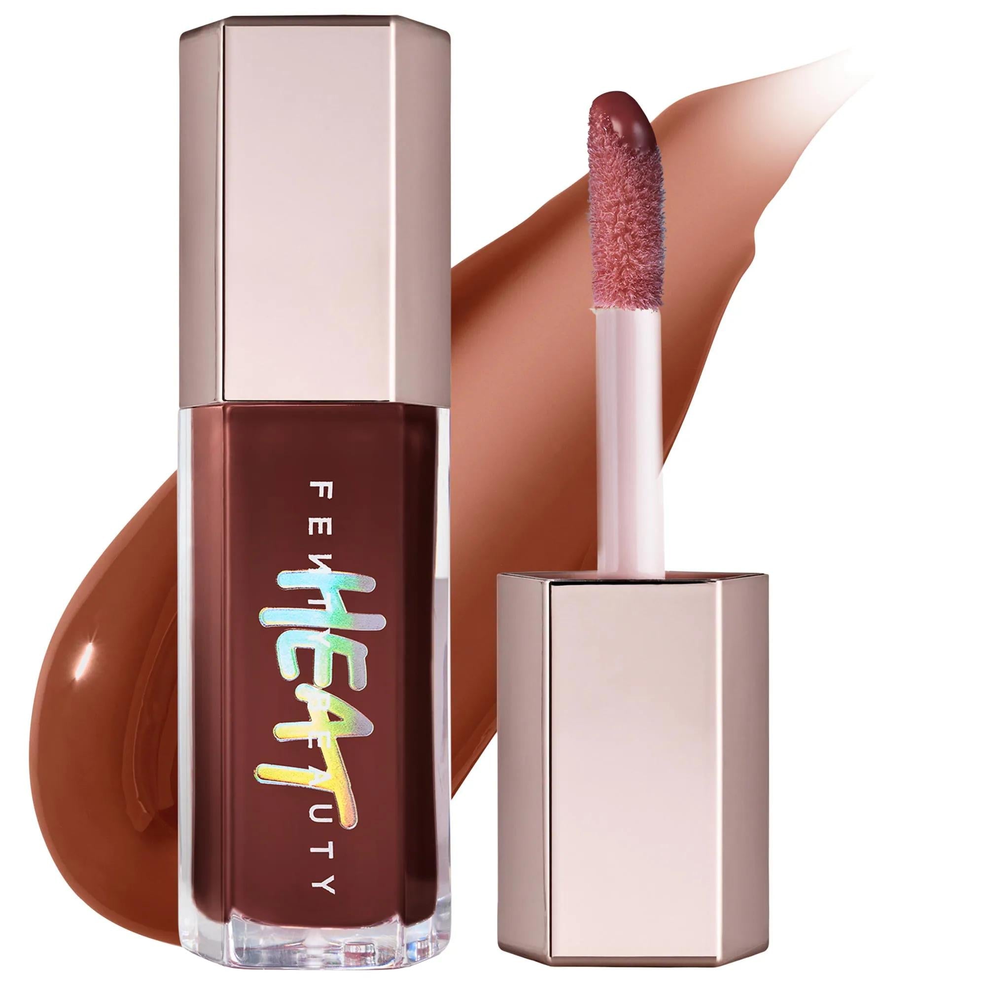 Fenty Beauty Gloss Bomb Heat: Lip Plumper & Luminizer - Fuller Lips, High Shine, & Subtle Tint with Shea Butter & Vitamin E