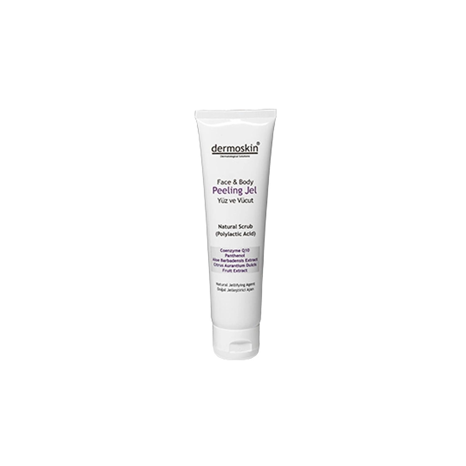 Dermoskin Face and Body Peeling Gel - 100ml Exfoliating Skincare for Smooth Skin