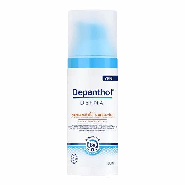 Bepanthol Derma Moisturizing Face Cream - Daily Hydration for Dry, Sensitive Skin - Non-Greasy, Hypoallergenic Formula