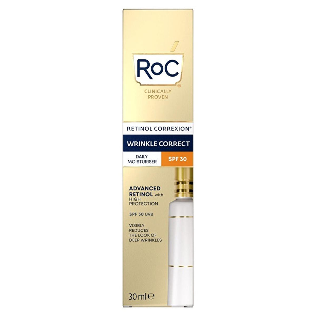 RoC Retinol Correxion: Anti-Wrinkle Day Cream SPF 30 - Reduce Wrinkles, Protect & Hydrate for Youthful Skin