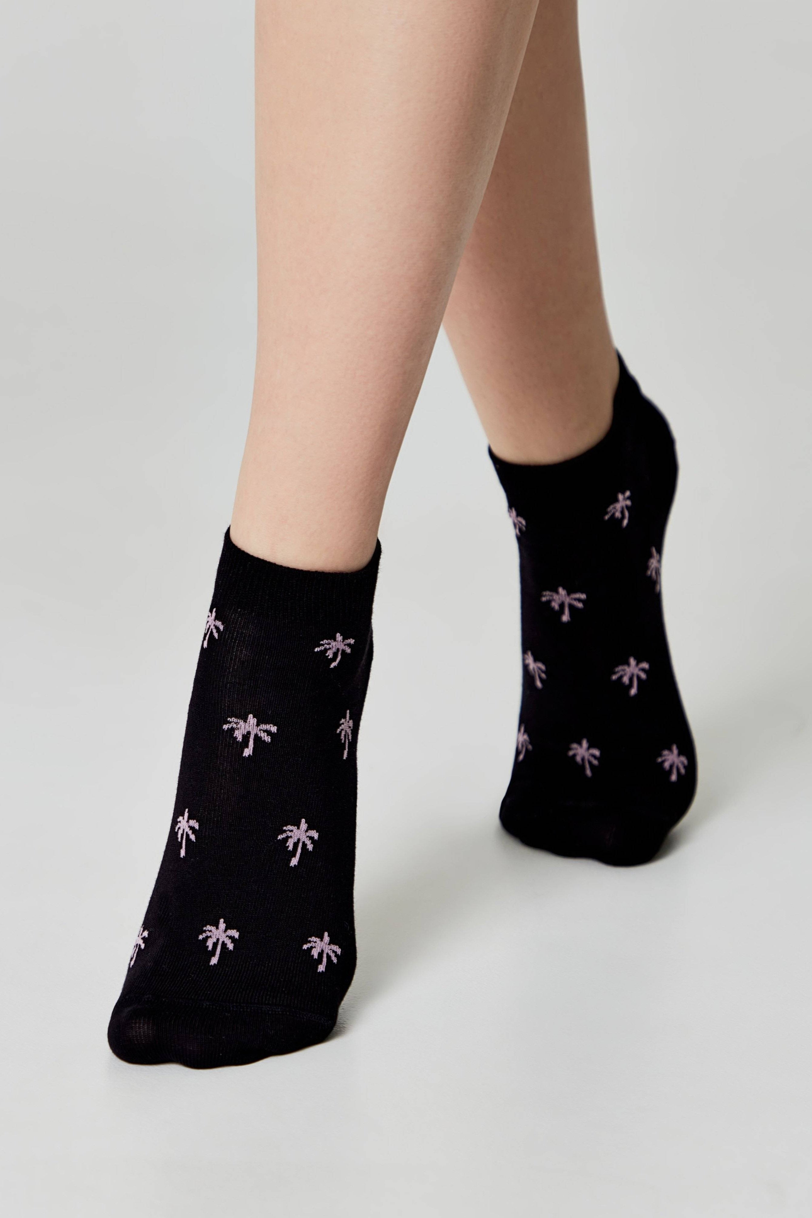 TheRanok.com Cotton Ankle Socks Conte Active - 589 Palm Trees — packaging