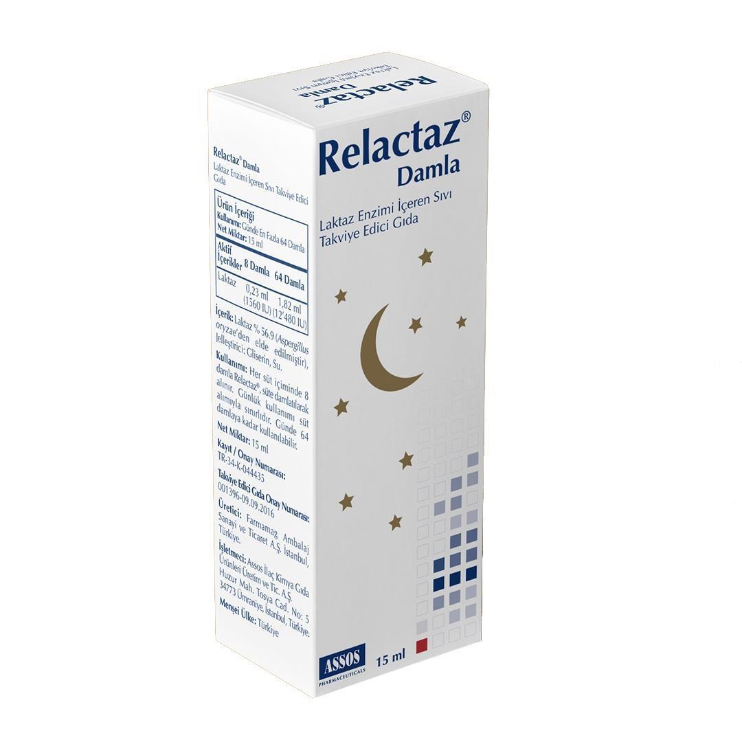 Relactaz: Lactase Enzyme Drops for Infants & Adults - Dairy Digestion Aid, Colic & Lactose Intolerance Relief - 15ml Easy-Dose Liquid Supplement