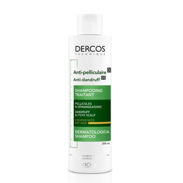 Vichy Dercos Anti-Dandruff Shampoo for Dry Hair - Salicylic Acid, Paraben-Free - Soothes Itching Scalp & Eliminates Flakes