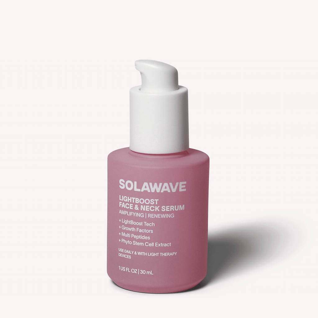 Solawave Light Therapy Boosting Face & Neck Serum — in-use photo