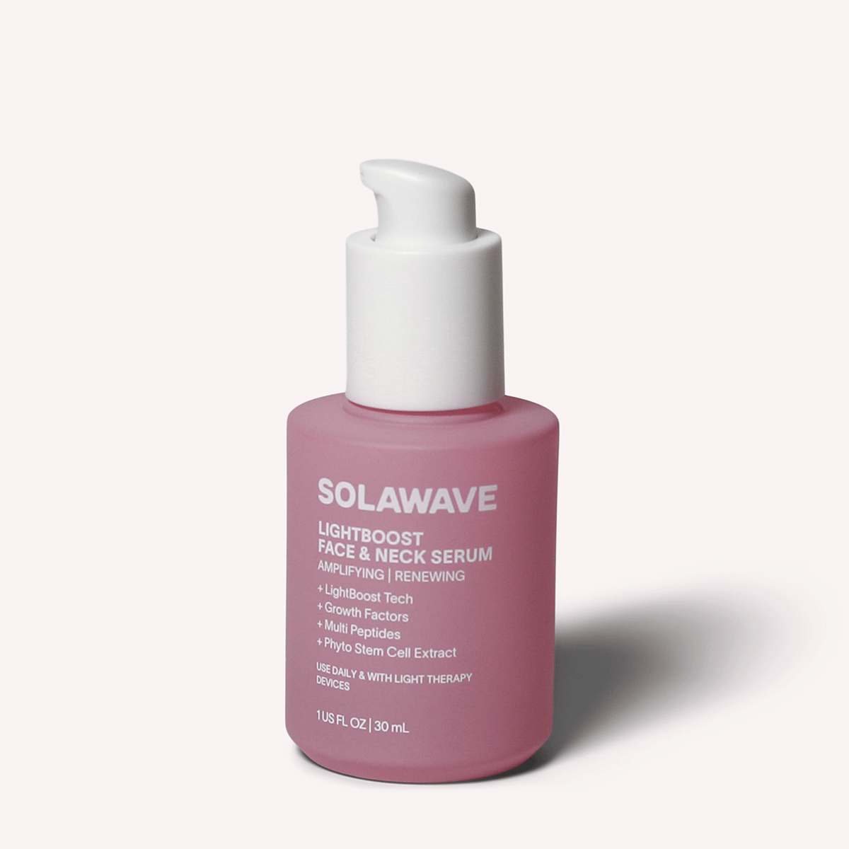 Solawave Light Therapy Boosting Face & Neck Serum — in-use photo