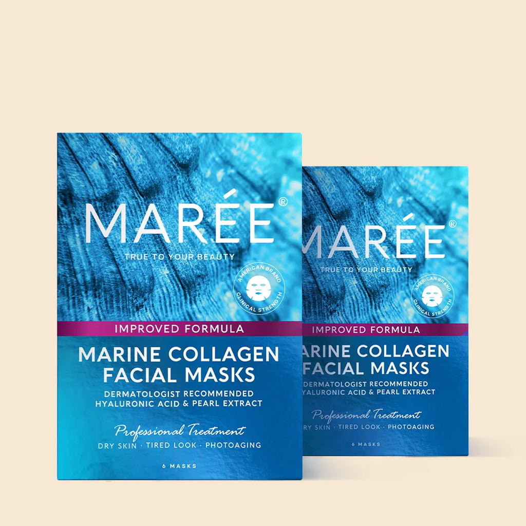 Maree Hydrating Collagen Face Mask — size reference