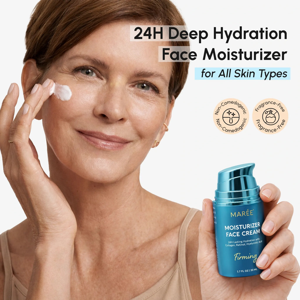 Maree Deep Moisture Collagen Face Cream — detail close-up